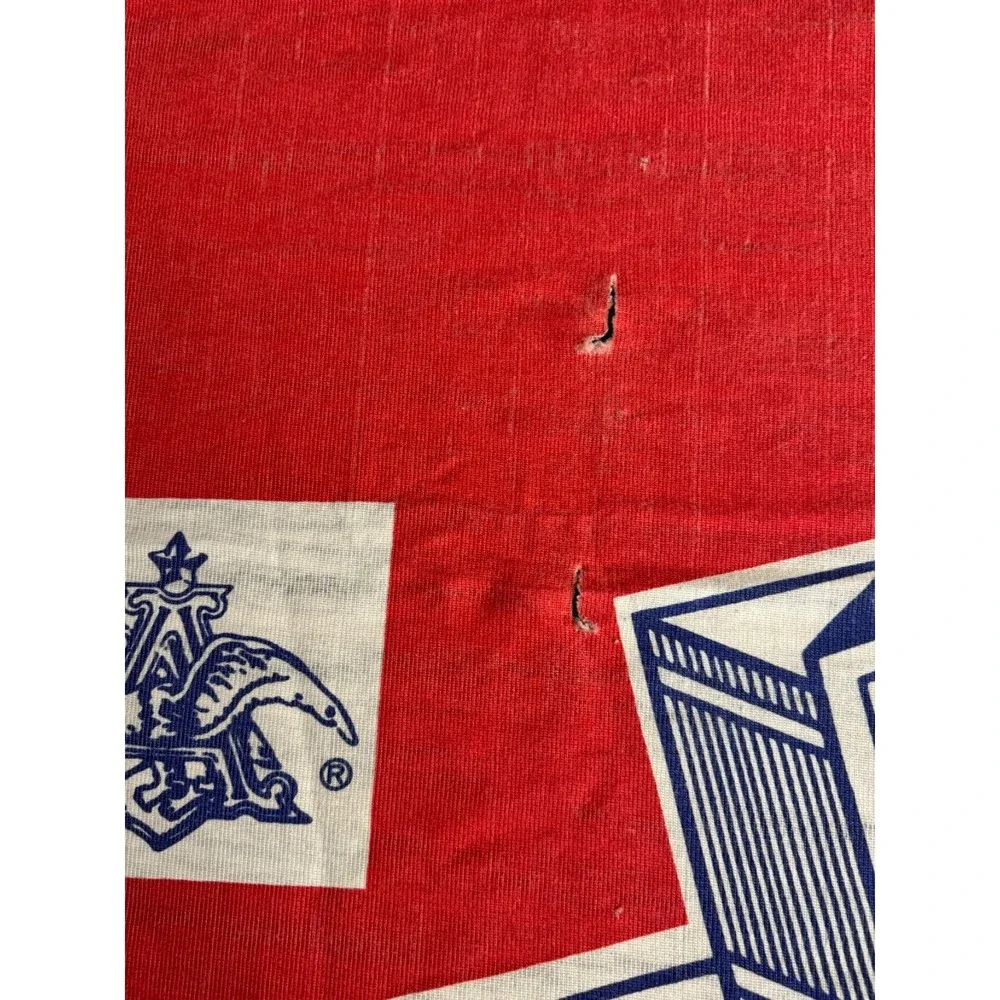 VTG Budweiser Anheuser Busch Beer Wall Tapestry Advertising Banner 80x105